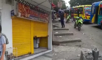 Atentado a panadería en el centro de Barranquilla