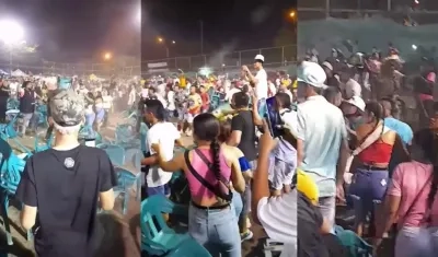 Baile con Picó que terminó en disturbios en Montería.