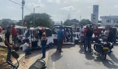 Imágenes de la protesta.