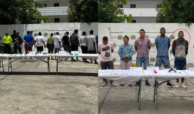 Los capturados esta semana por la Policía, entre ellos el que habría lanzado la granada a una panadería. 