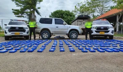 Incautación de droga en uno de los operativos. 