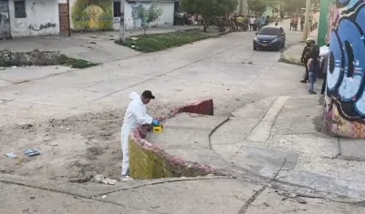 Lugar donde fue hallado el resto del cuerpo.