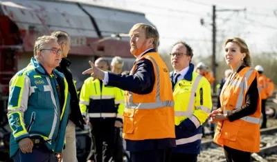 Descarrilamiento de un tren entre Leiden y La Haya.