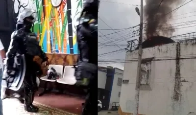 Momentos de tensión en la correccional de menores. 