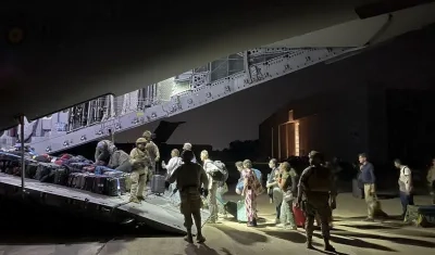 Imagen de la evacuación.