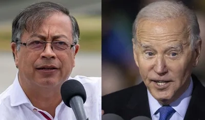 Gustavo Petro y Joe Biden 