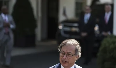 Presidente Gustavo Petro en la Casa Blanca.