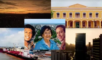 Joe Arroyo, Esthercita Forero, Diomedes Díaz, imágenes de Barranquilla
