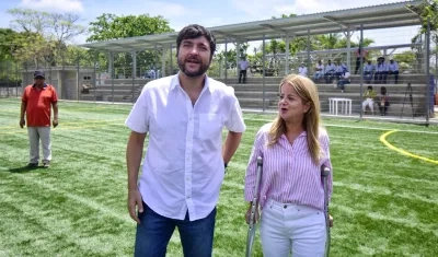 Jaime Pumarejo y Elsa Noguera.