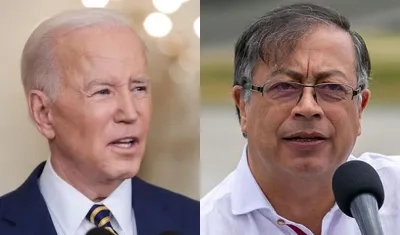 Joe Biden y Gustavo Petro