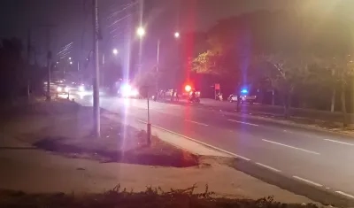 Lugar del atentado en Malambo