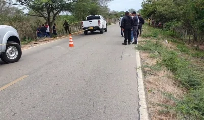 Lugar donde fueron hallados los cuatro cuerpos. 