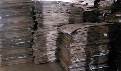 Material electoral reciclado.