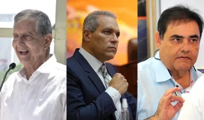 Norman Alarcón, José David Name y Carlos Diago Abello.