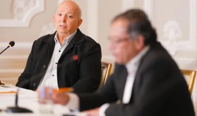 Otty Patiño y Gustavo Petro