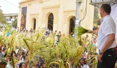 Procesión de Semana Santa en Barranquilla.