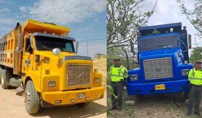 Recuperan en Sampués vehículo de carga robado en Galapa