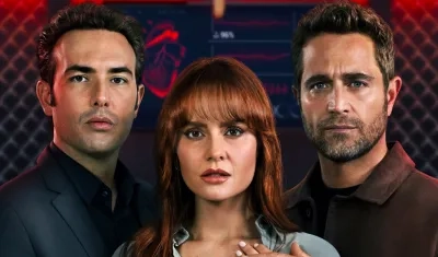 Sebastián Martínez, Ana Lucía Domínguez y Michel Brown, protagonistas de la serie.