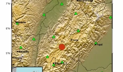 Sismo de esta madrugada en Cucunubá