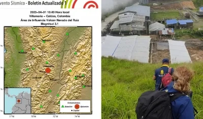 Temblor en Villamaría, en el departamento de Caldas. 