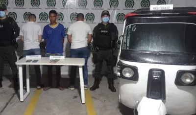 Tres capturados por extorsión en Malambo