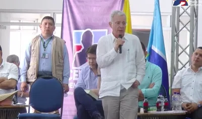 El expresidente Álvaro Uribe Vélez.