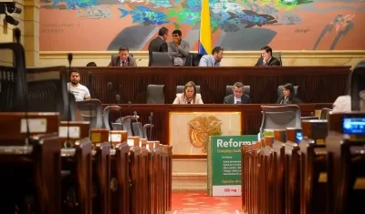 Sesión de la Comisión Séptima de la Cámara de Representantes este martes