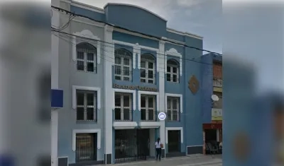 Sucursal Banco de Occidente que fue asaltada.