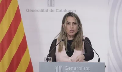 Patricia Plaja, vocera de la Generalitat de Cataluña.