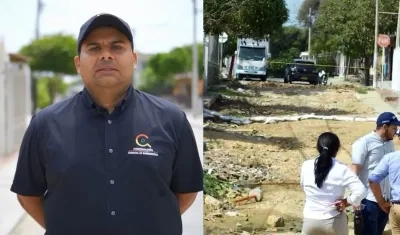 Jairo Fandiño Vásquez, contralor Distrital de Barranquilla, visitó las obras en cinco sectores