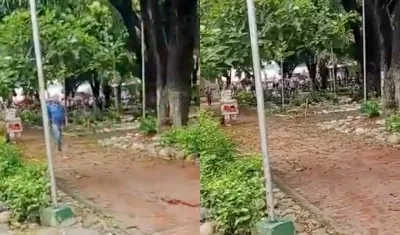 Explosión en el parque Mercedes Ábrego de Cúcuta.