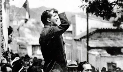 Caudillo liberal Jorge Eliécer Gaitán.