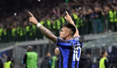 El argentino Lautaro Martínez marcó el segundo gol del Inter de Milán.