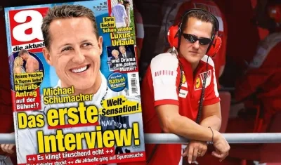 Portada de la revista anunciando la entrevista a Schumacher.