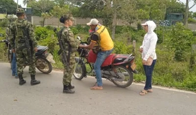 Operativos de rutina en Tierralta, sur de Córdoba, por parte de la Séptima División del Ejército