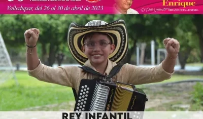 Armando Luis Espitia, de Chinú, nuevo Rey Vallenato Infantil 2023