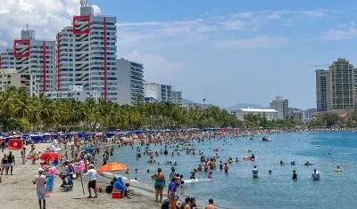 Así se vio el sector turístico de El Rodadero en Semana Santa