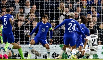 El primer gol de Rodrygo, en el minuto 58. 