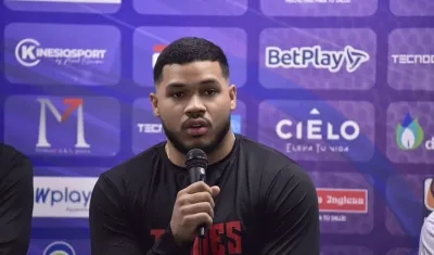 Soren De Luque, jugador de Titanes de Barranquilla. 