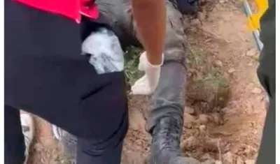 Uno de los policias heridos