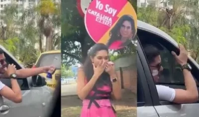 Aspirante a la Alcaldía de Cali recibió insultos mientras hacía campaña en la calle.