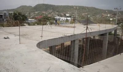 Avanzan las obras del Centro Gastronómico internacional de Puerto Colombia.