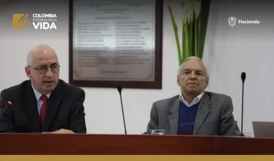 El Ministro de Hacienda, Ricardo Bonilla.