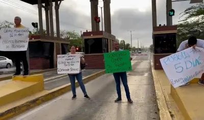 Imagen del plantón.