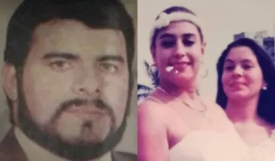 Rubiel Díaz Londoño, Stella Toro Arias y su hija Leonela Torres Arias.