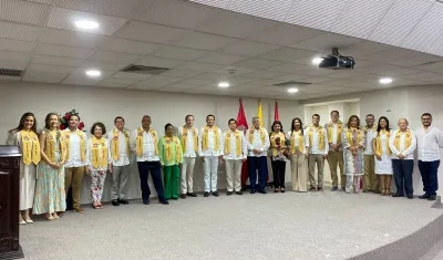 Algunos de los egresados.