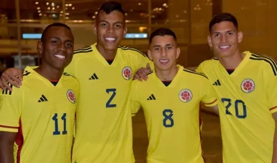 Algunos de los jugadores de la Selección.