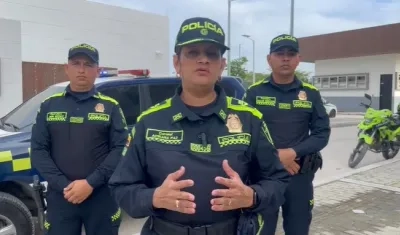 Comandante de la Policía Metropolitana de Santa Marta, Coronel Adriana Paz Fernández