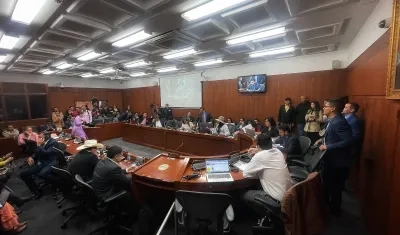 Imagen de la Comisión Séptima del Senado.