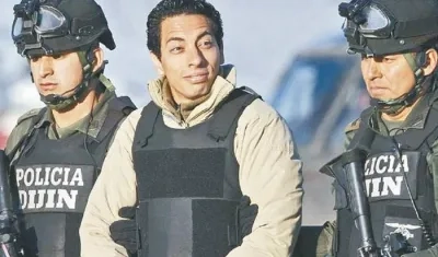 David Murcia Guzmán, cuando era extraditado a Estados Unidos.